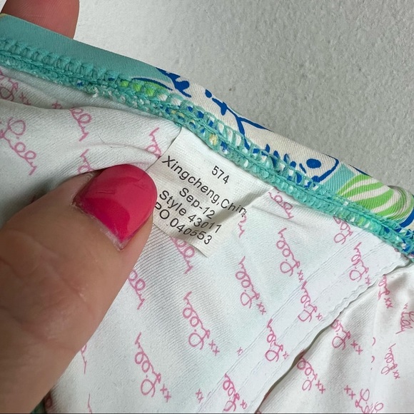 Lilly Pulitzer Turtle Print Strapless Bikini Top Size Medium - Picture 3 of 4